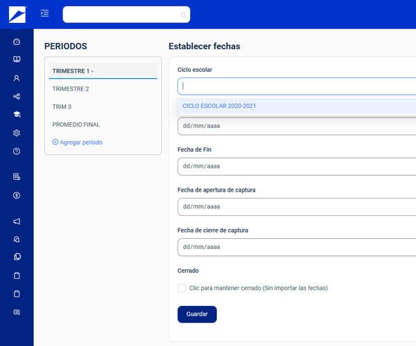 Setting up grade entry periods and dates